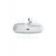 ModeraTop Tezgah Üstü Armatür Delikli Seramik Lavabo – 70x43 cm, Beyaz