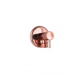 Rose Gold Pirinç Taharet Musluğu ve 3/8-3/8 Fleks Hortum Seti