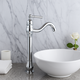 ModernLine Döner Borulu Krom Çanak Lavabo Bataryası 