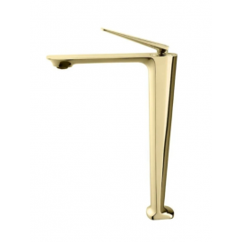 Aurora Gold Çanak Lavabo Bataryası – Parlak Altın Kaplama, Yüksek Model