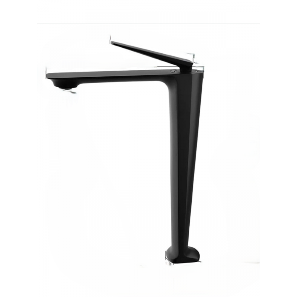 Aurora Black Çanak Lavabo Bataryası – Mat Siyah Kaplama, Yüksek Model