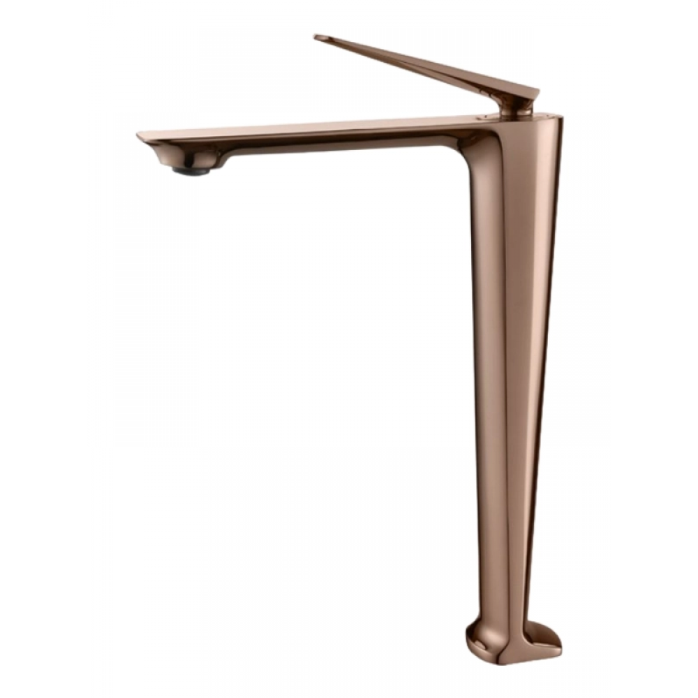 Aurora Rose Gold Çanak Lavabo Bataryası – Parlak Rose Kaplama, Yüksek Model Aurora Rose Gold Çanak Lavabo Bataryası – Parlak Rose Kaplama, Yüksek Model